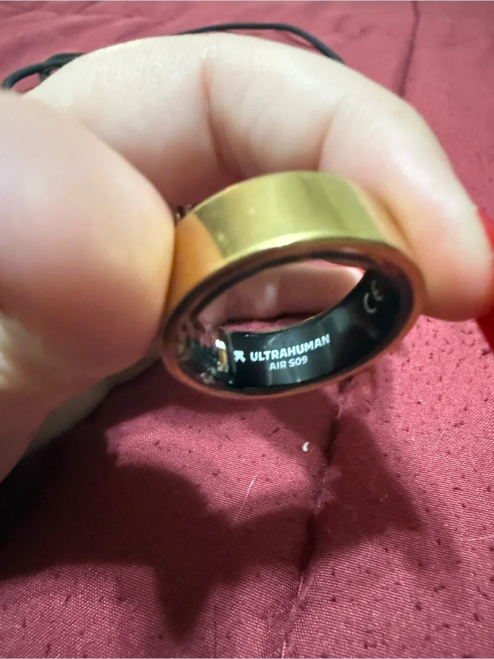 Gold tone Ultrahuman Ring - Sz 9